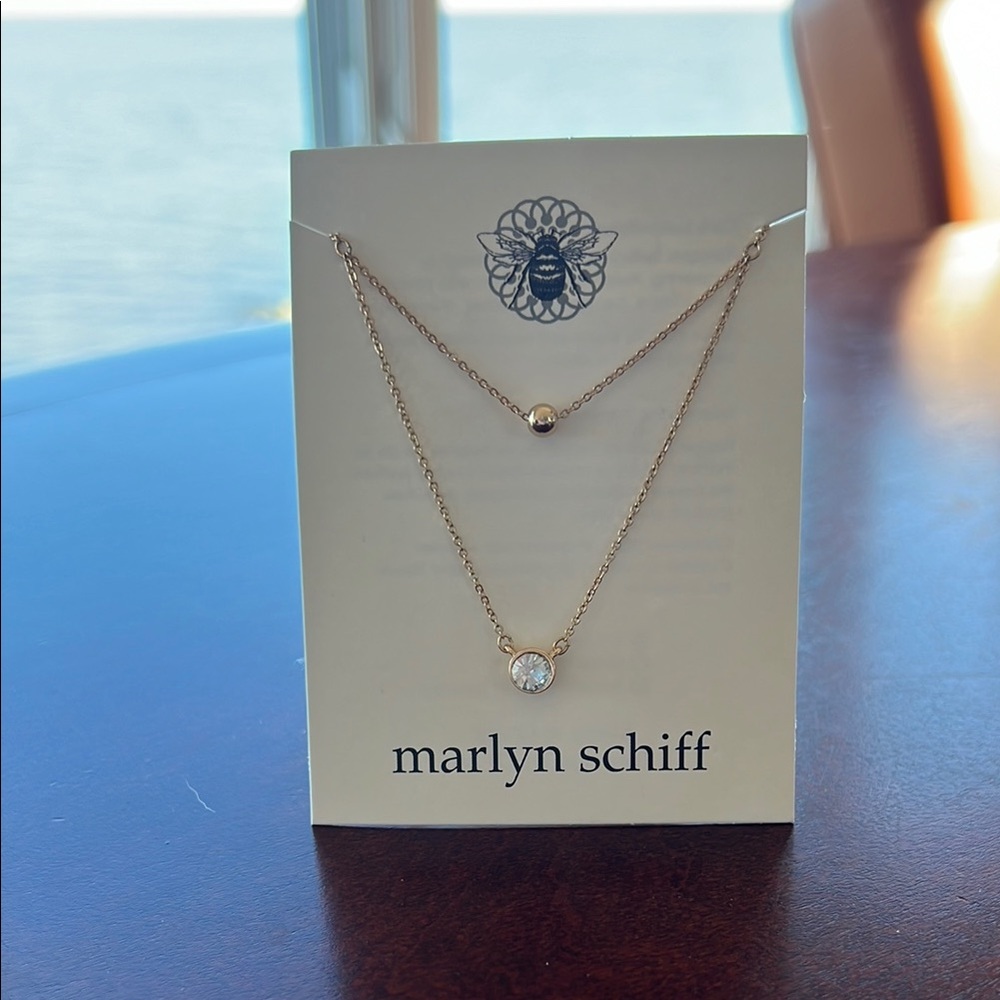 Marlyn Schiff Gold Layered Necklace